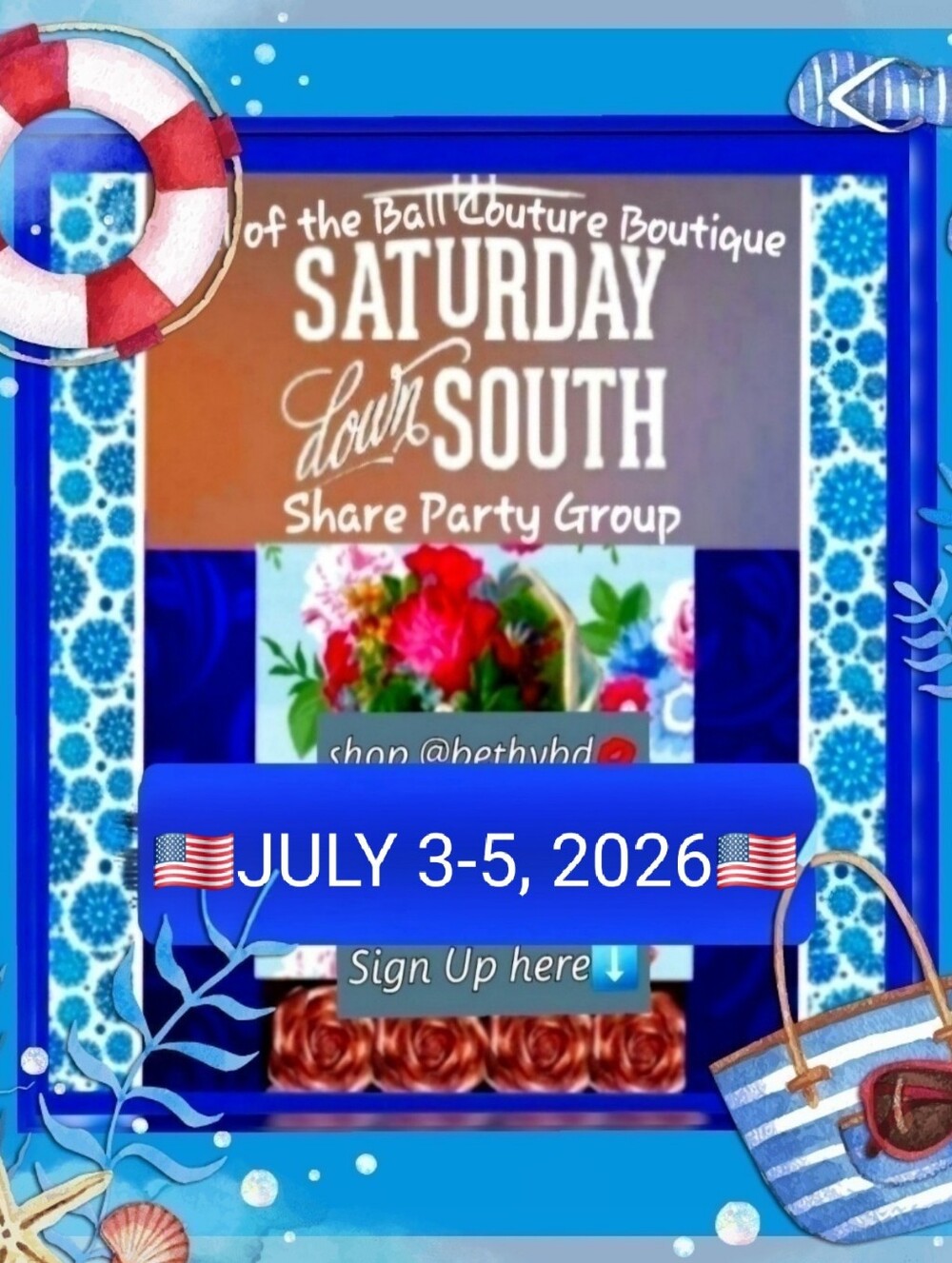 CLOSED Weekend July 3-5/ShareList&SignOut Posted⬇️👒Saturday Down South